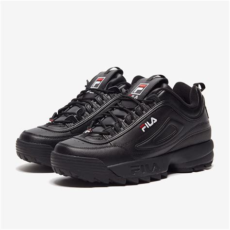 all black fila sneakers|fila black sneakers for men.